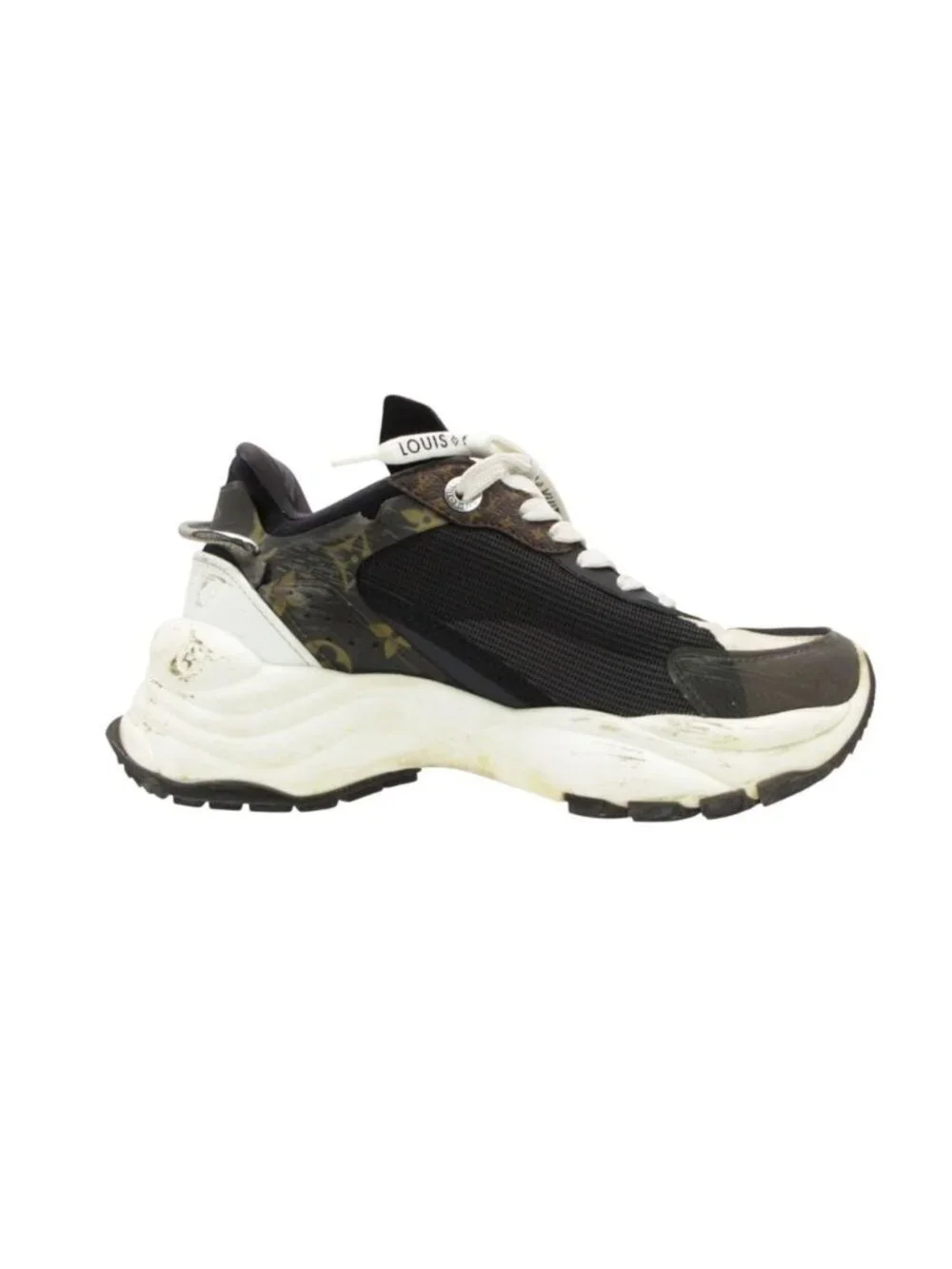 Louis Vuitton Sneakers Run 55 Line LV Circle Platform Dad Shoes Navy